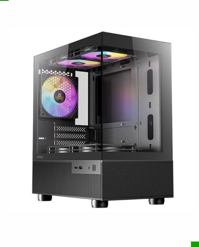 Antec CX200M Elite Micro-ATX | ITX RGB Mini-Tower Gaming Chassis – Black